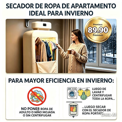 COMBO  SECADORA PORTATIL DE ROPA+ZAPATILLAS (Tambien puedes pedir por unidad)👈VER FLAYER