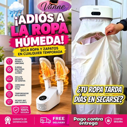 COMBO  SECADORA PORTATIL DE ROPA+ZAPATILLAS (Tambien puedes pedir por unidad)👈VER FLAYER